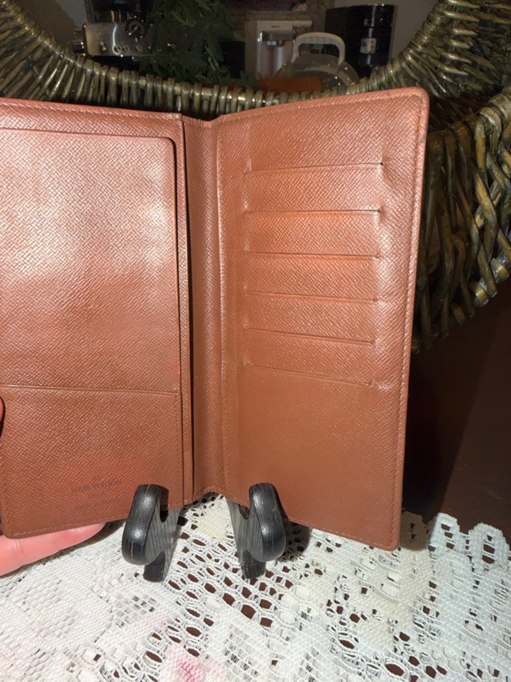 Louis Vuitton Monogram Slim Long Wallet in Brown/Gold Monogram - Picture 3 of 9